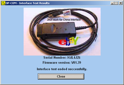 Инструкция по прошивке OP-COM - -жмем Close
